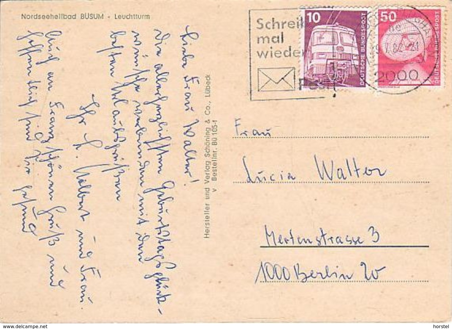 D-25761 Büsum - Nordsee - Leuchtturm - Lighthouse - Hafen - Fischkutter - 2x Nice Stamps - Büsum