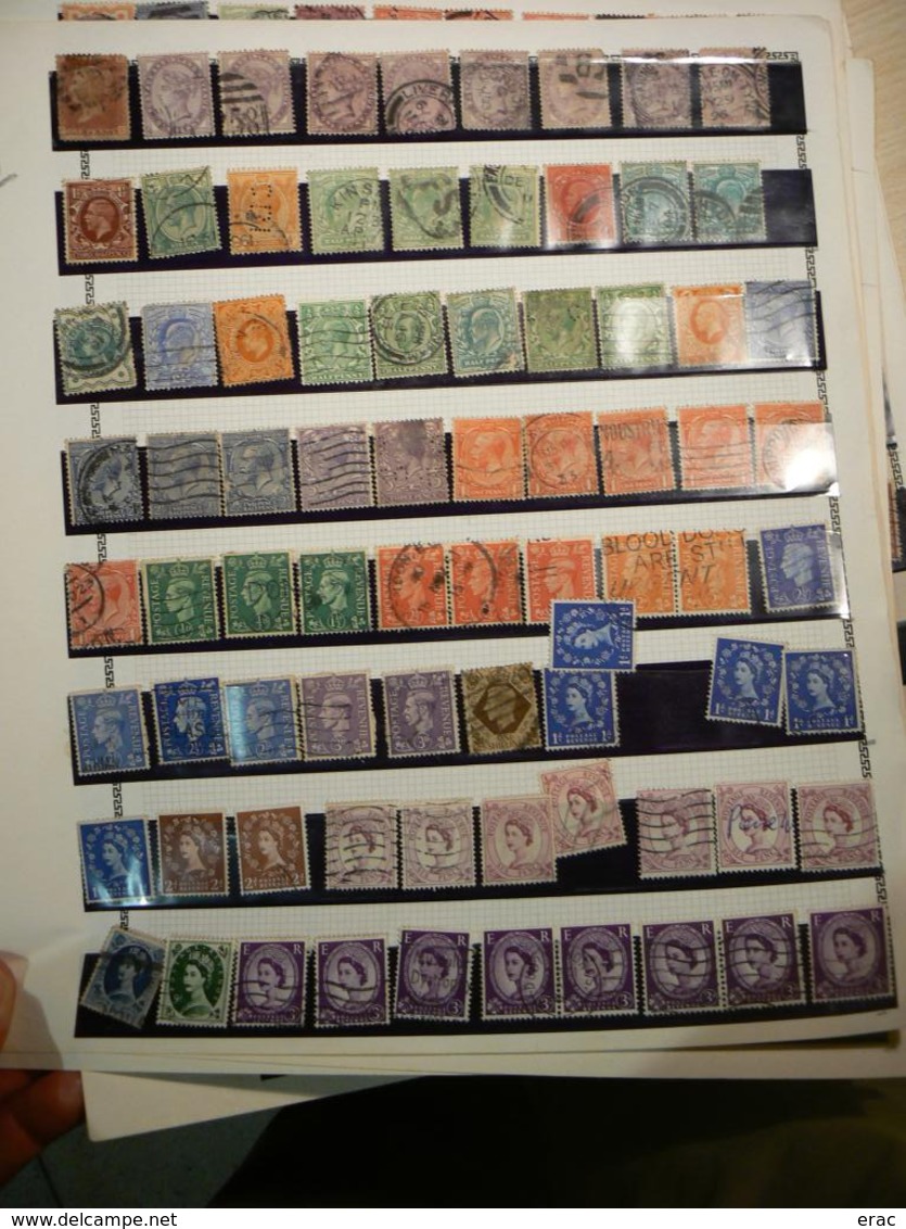 GRANDE-BRETAGNE - Timbres anciens oblitérés