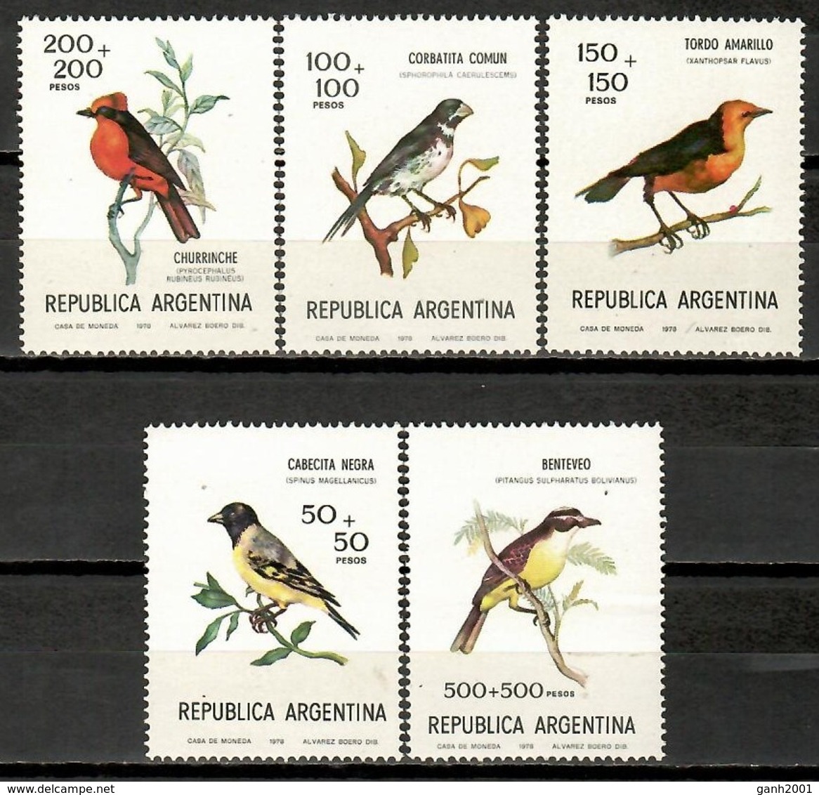 Argentina 1978 / Birds MNH Vögel Aves Oiseaux Uccelli / Jy12  5-12 - Other & Unclassified