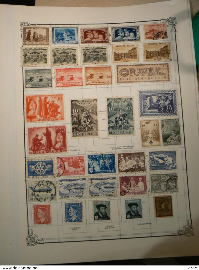 BELGIQUE - Timbres anciens oblitérés