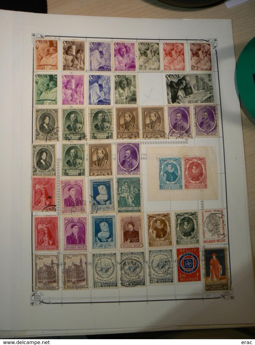 BELGIQUE - Timbres anciens oblitérés