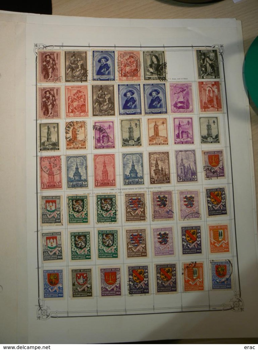 BELGIQUE - Timbres anciens oblitérés