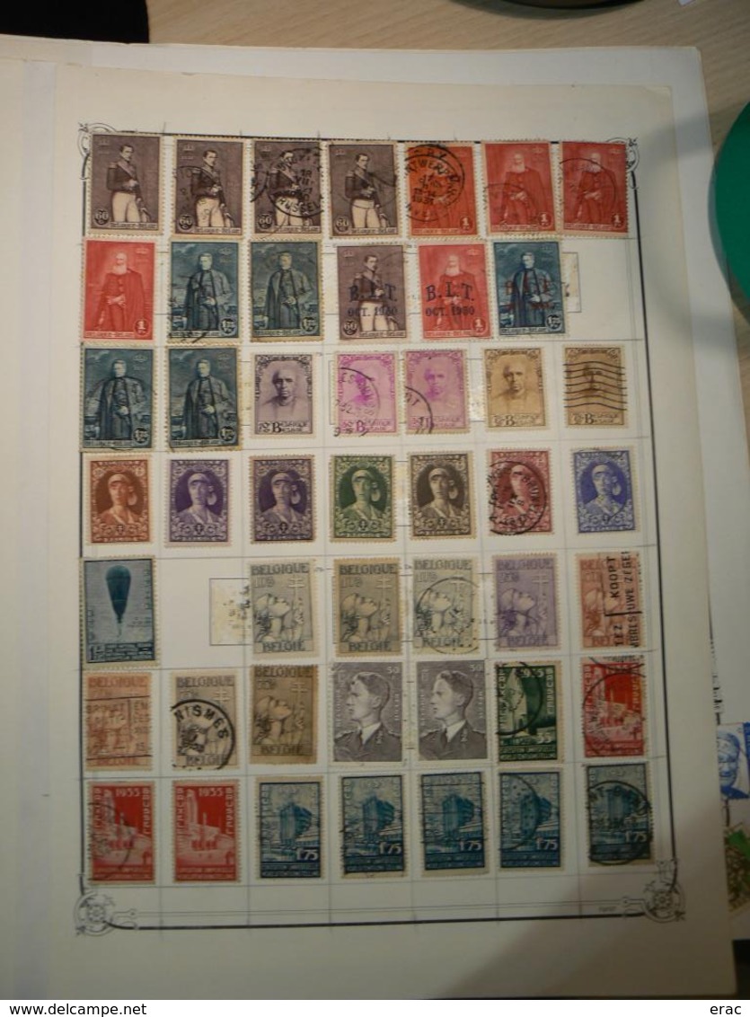 BELGIQUE - Timbres anciens oblitérés