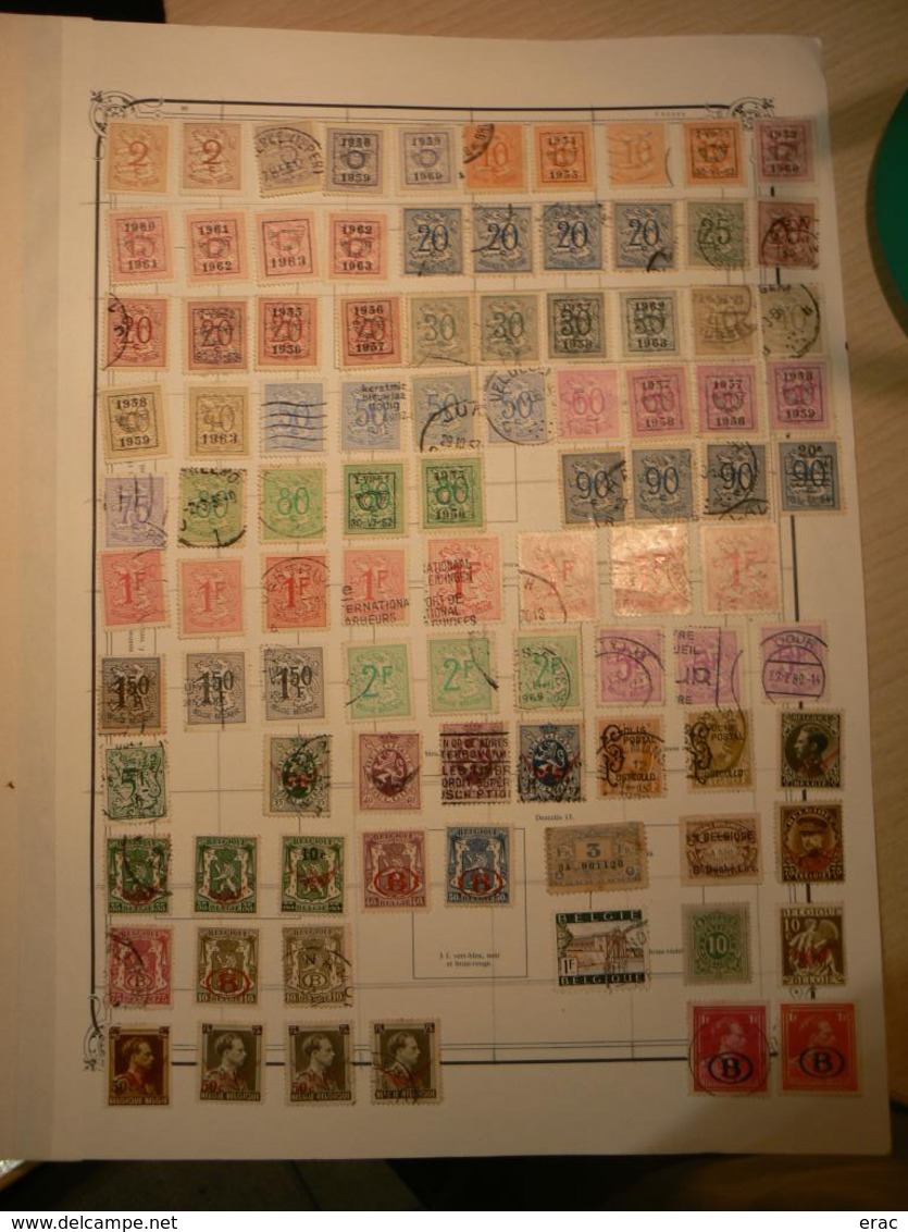 BELGIQUE - Timbres anciens oblitérés