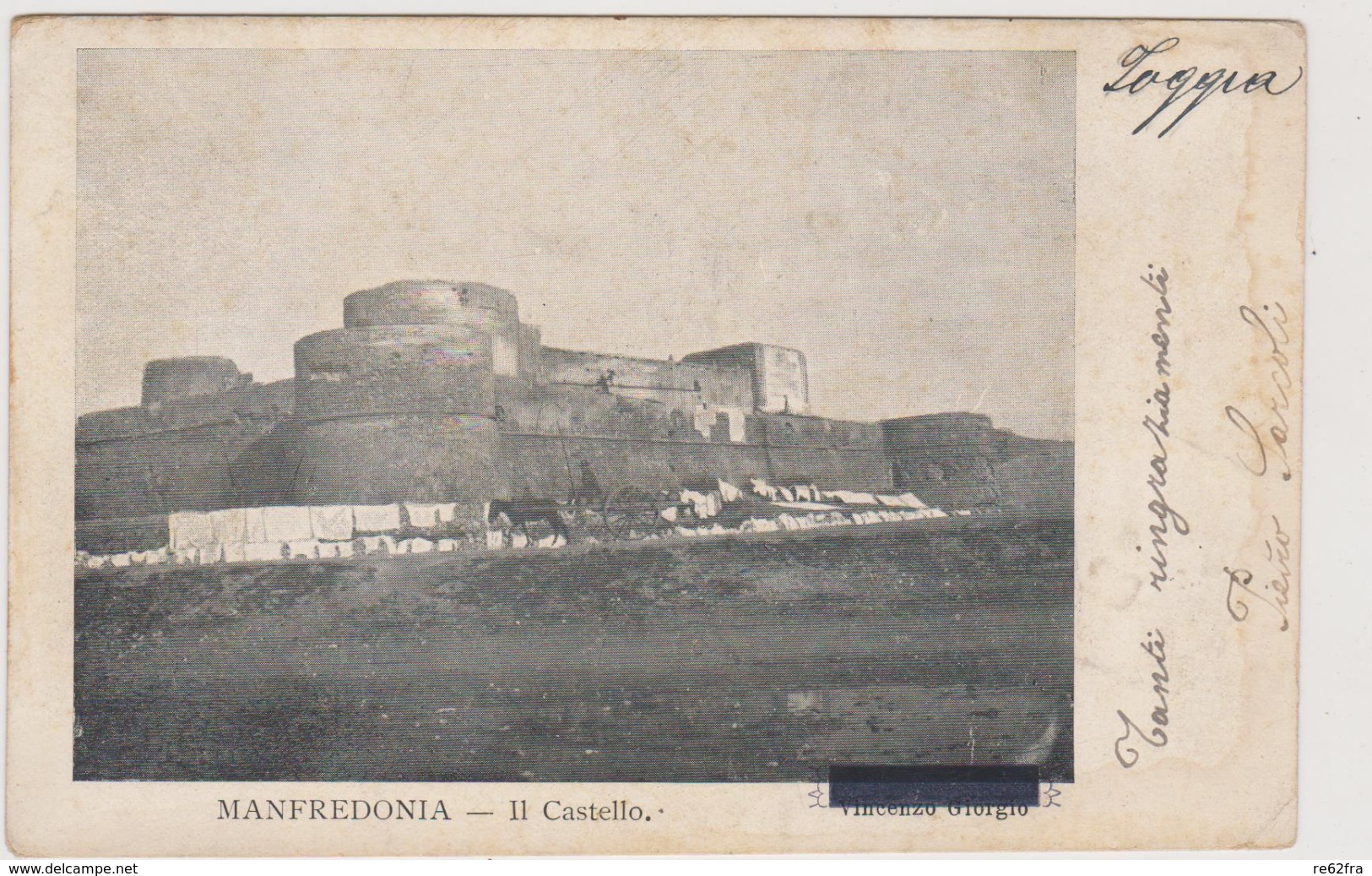 Manfredonia (FG) Castello - F.p.- Fine '1800 / Inizi'1900 - Manfredonia