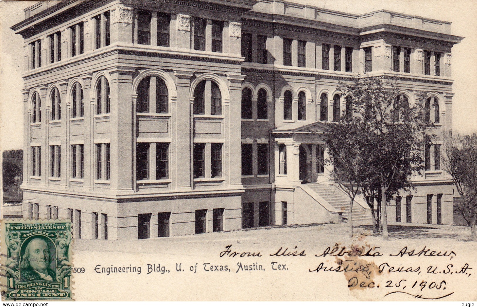 91/ Engineering Bldg. U. Of Texas, Austin, Texas 1905 - Austin