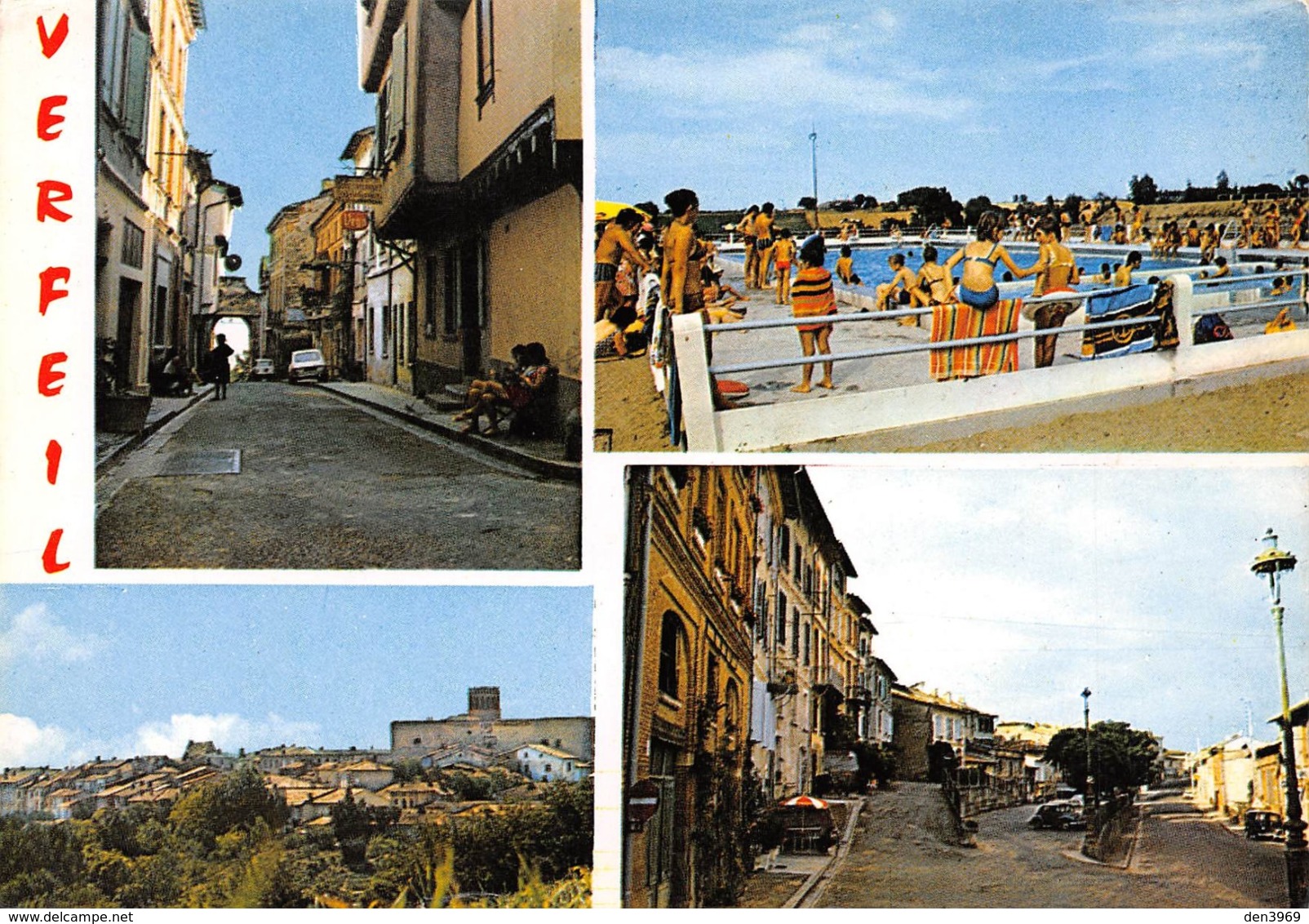 VERFEIL - La Rue De La Résistance, La Piscine, La Vue Générale, La Place - Verfeil