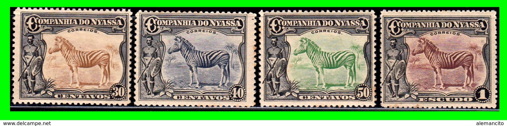 NYASSA -- COMPAÑÍA DO NYASSA - ZEBRA ANDWARRIOR-1921-23 - Mozambique