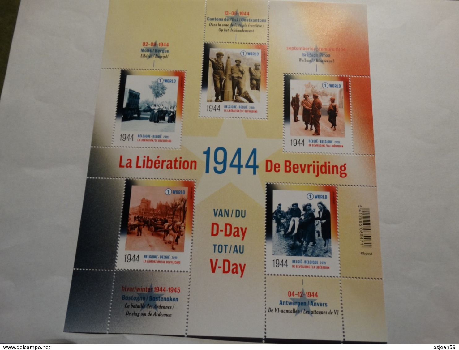 Belgique 2019.- La Libération 1944".Etat Neuf. - Unused Stamps
