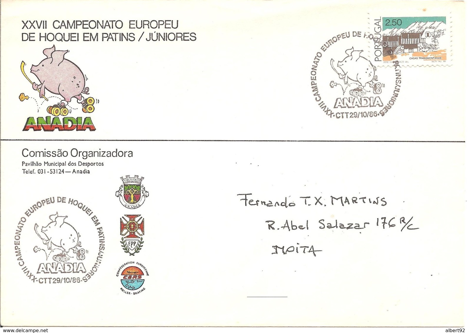 1986 Championnat D'Europe De Hockey Sur Patins Juniors:Anadia Portugal) - Hockey (su Erba)