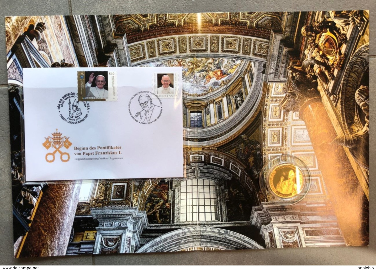 FIRST DAY COVERS AND COMMEMORATIVE ISSUES - VATICAN HISTORY - 2013