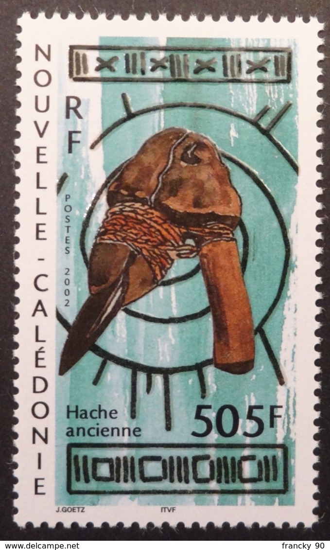 Nouvelle-Calédonie: Yvert N° 866 (Hache Ancienne, 2002) Neuf ** - Archéologie