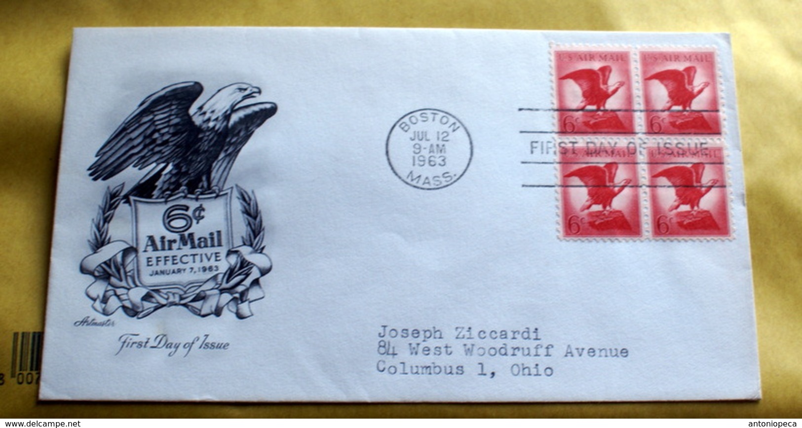 USA 1963, AIR MAIL FDC - Storia Postale