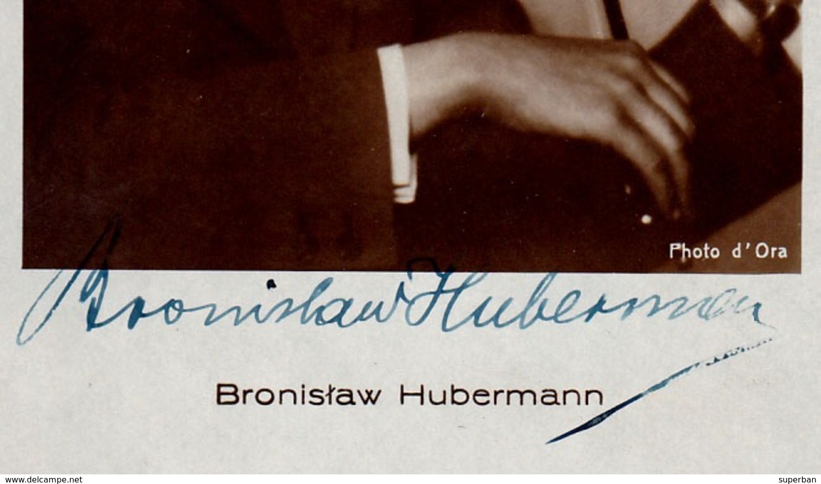 JUDAÏCA - VIOLONISTE BRONISLAW HUBERMANN Avec AUTOGRAPHE ORIGINAL !!! - IRIS VERLAG / WIEN ~ 1930 - RRR !!! (ad214) - Musica E Musicisti