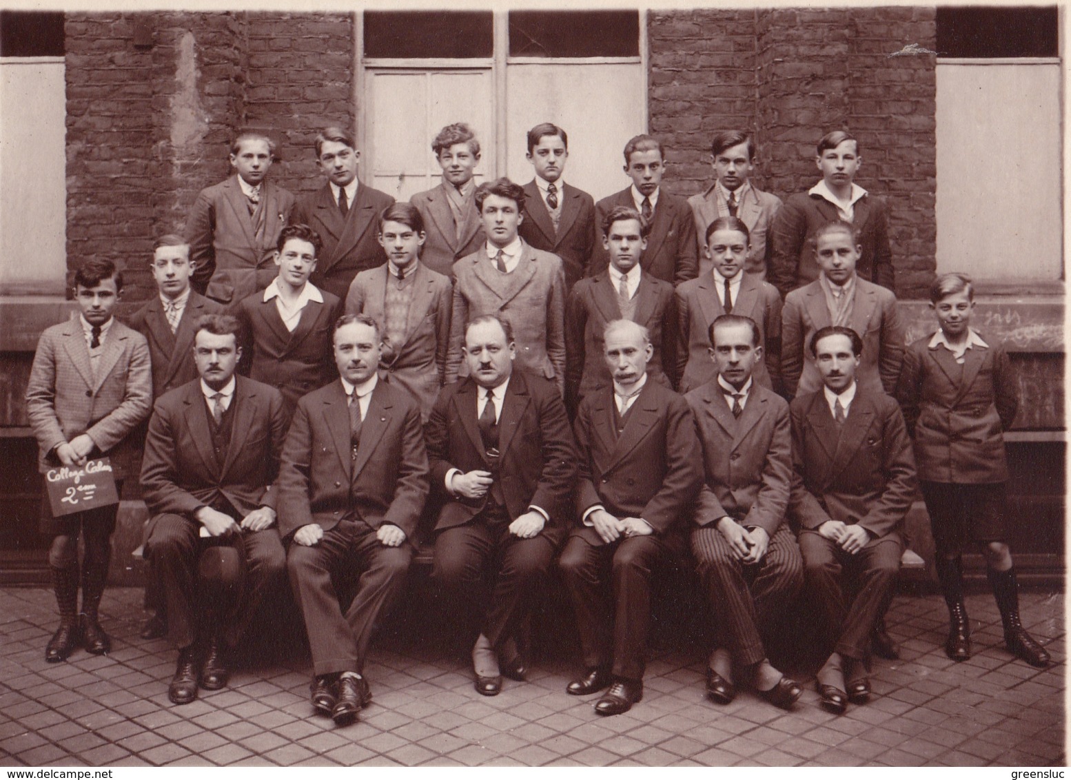 CALAIS.(62) Photo De Classe: Collège Municipal De Calais . Année 1928-1929 . Classe De 2 Eme - Lieux