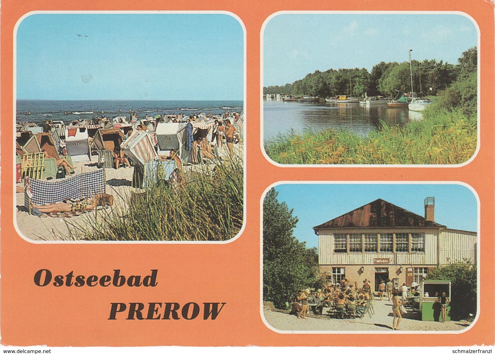 AK Ostseebad Prerow HO Milchbar Dünenhaus Seglerhafen Strand A Ribnitz Damgarten Zingst Wieck Barth Fischland Darß DDR - Fischland/Darss