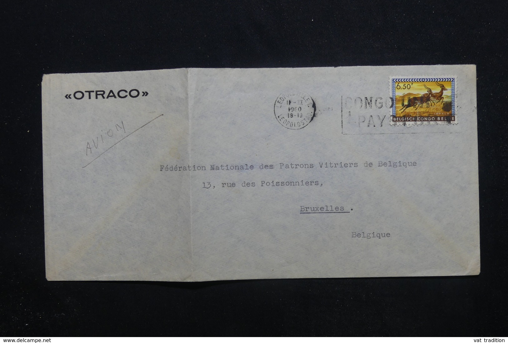 CONGO BELGE - Enveloppe Commerciale De Leopoldville Pour Bruxelles En 1960  - 45496 - Covers & Documents