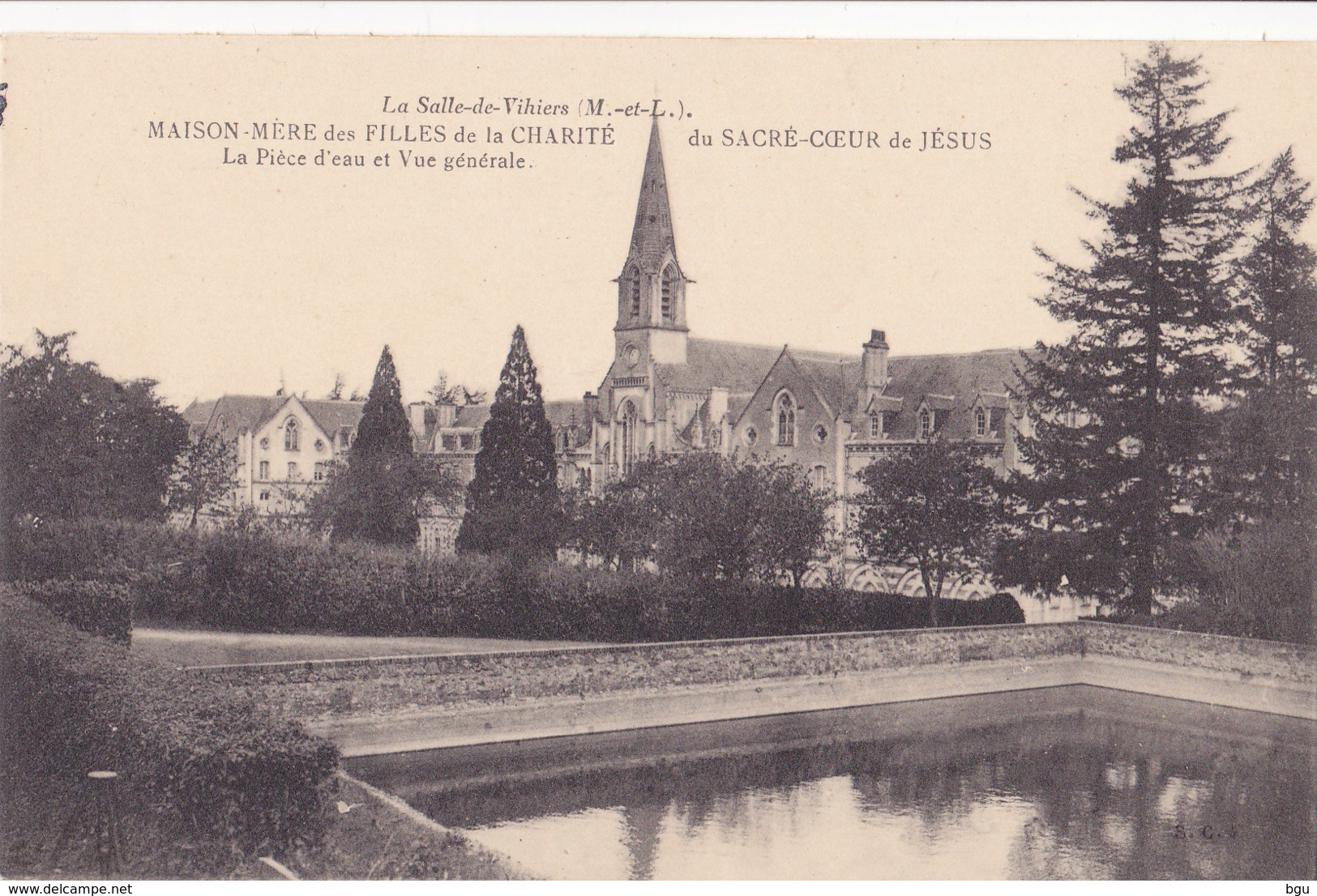 La Salle De Vihiers (49) - Maison Mère Des Filles De La Charité - La Pièce D'Eau Et Vue Générale - Other & Unclassified
