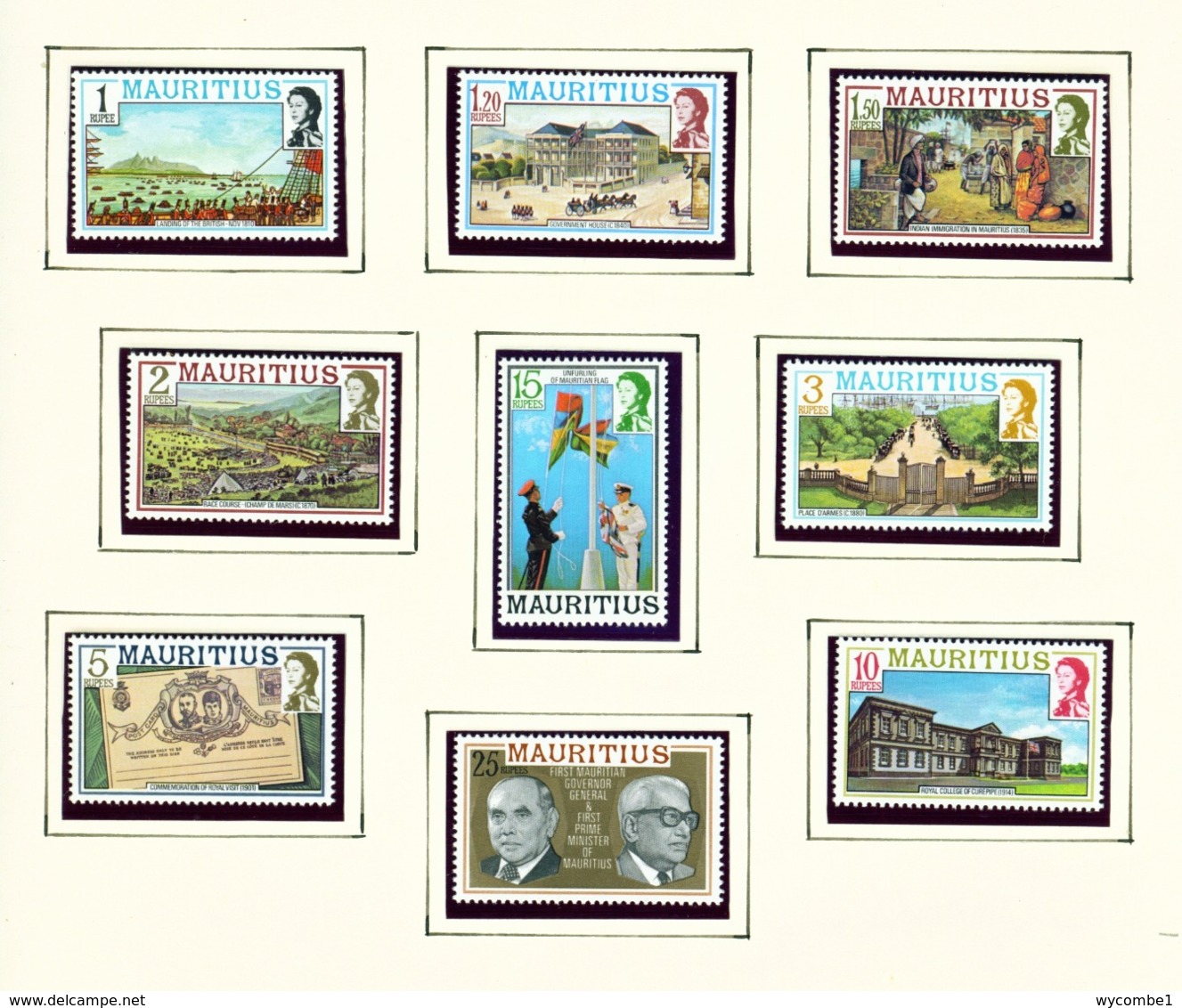 MAURITIUS - 1978 Definitives Set Unmounted/Never Hinged Mint - Mauritius (1968-...)