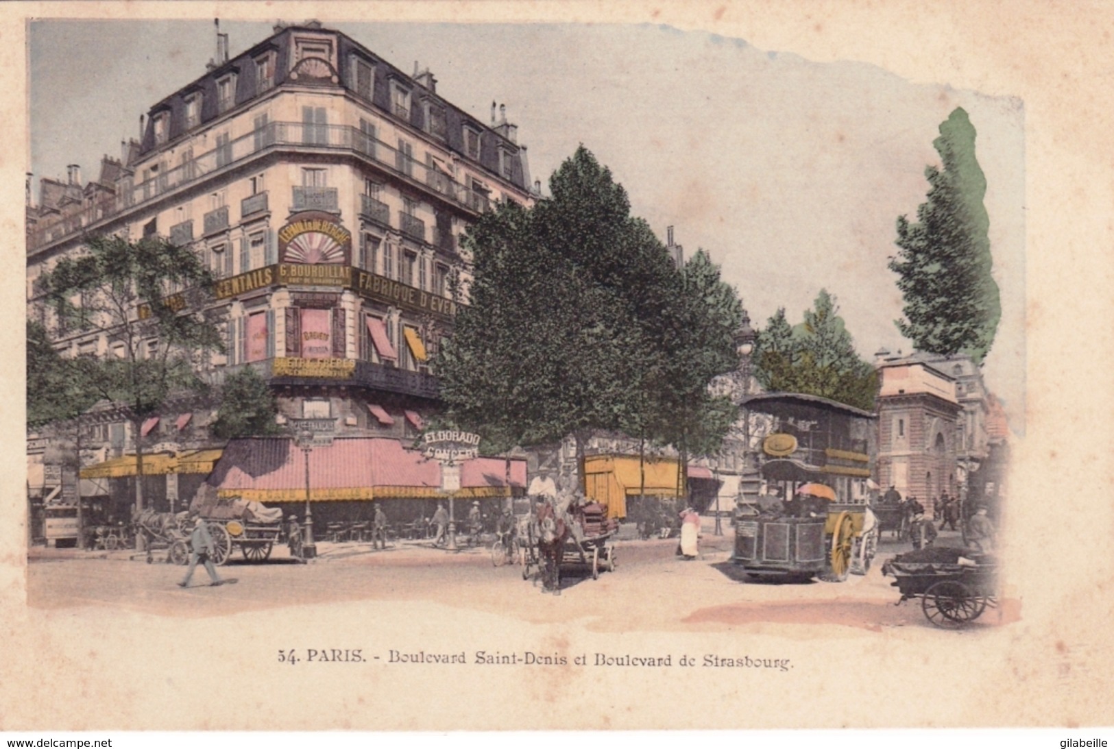 75 - PARIS 10 - Boulevard Saint Denis Et Boulevard De Strasbourg - Carte Precurseur - Arrondissement: 10