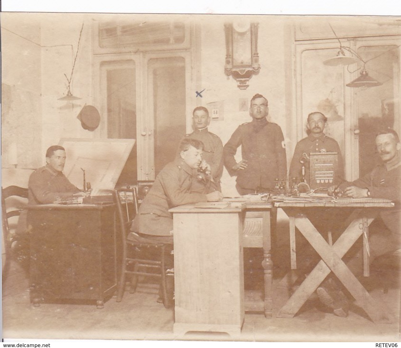 Fernsprech- Vermittlung Téléphone Geschätz-Zimmer  Photo Allemande - War 1914-18