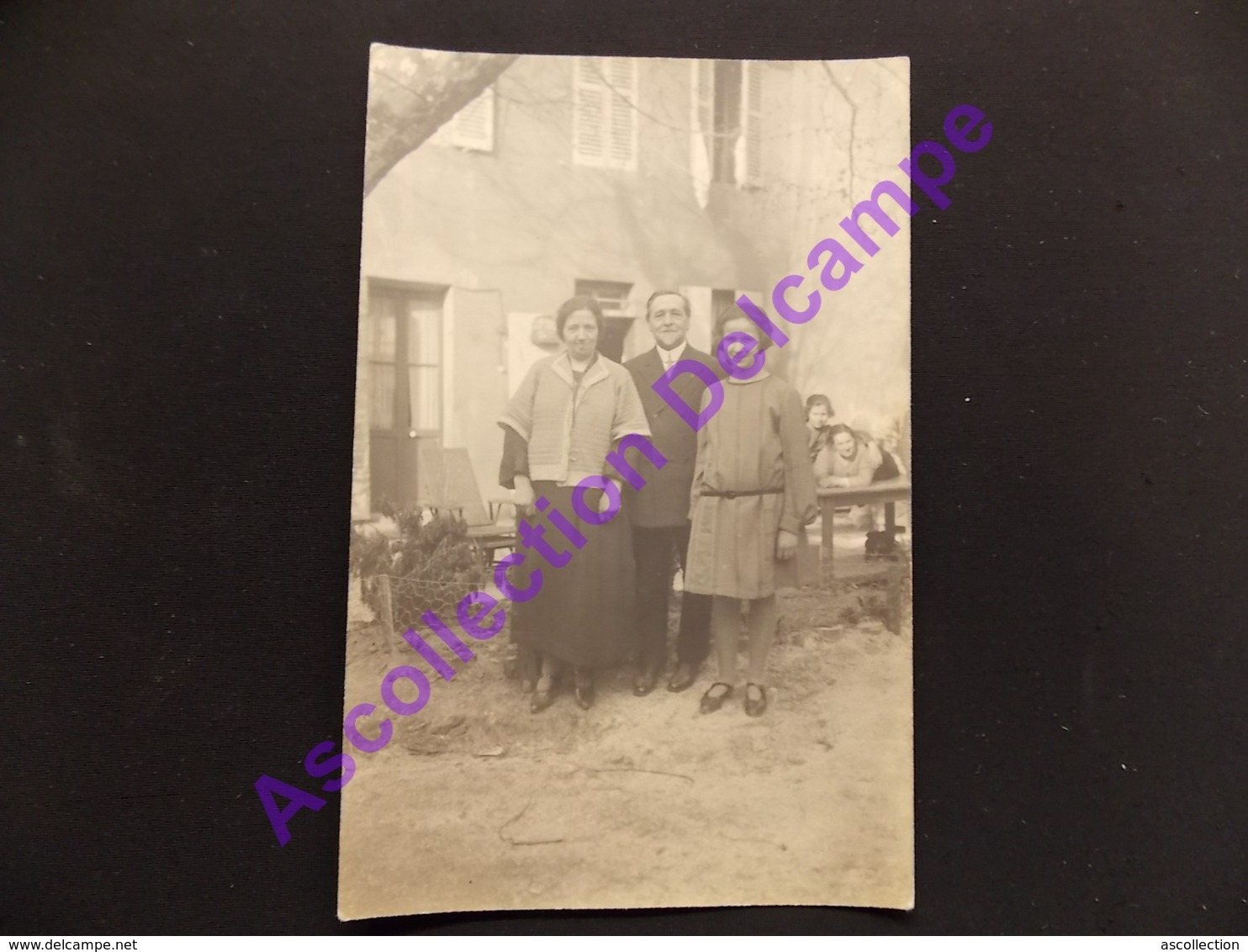 Carte Photo Famille Larassine ( Marseille ) Gracieux Sourires Des Marseillais - Généalogie