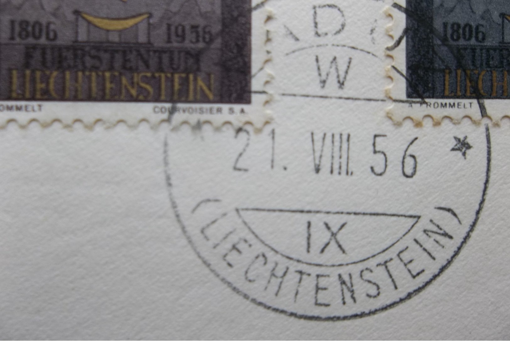 Liechtenstein: 1956 Rgt. Ca-FDC(?) To USA (#PU11) - Covers & Documents