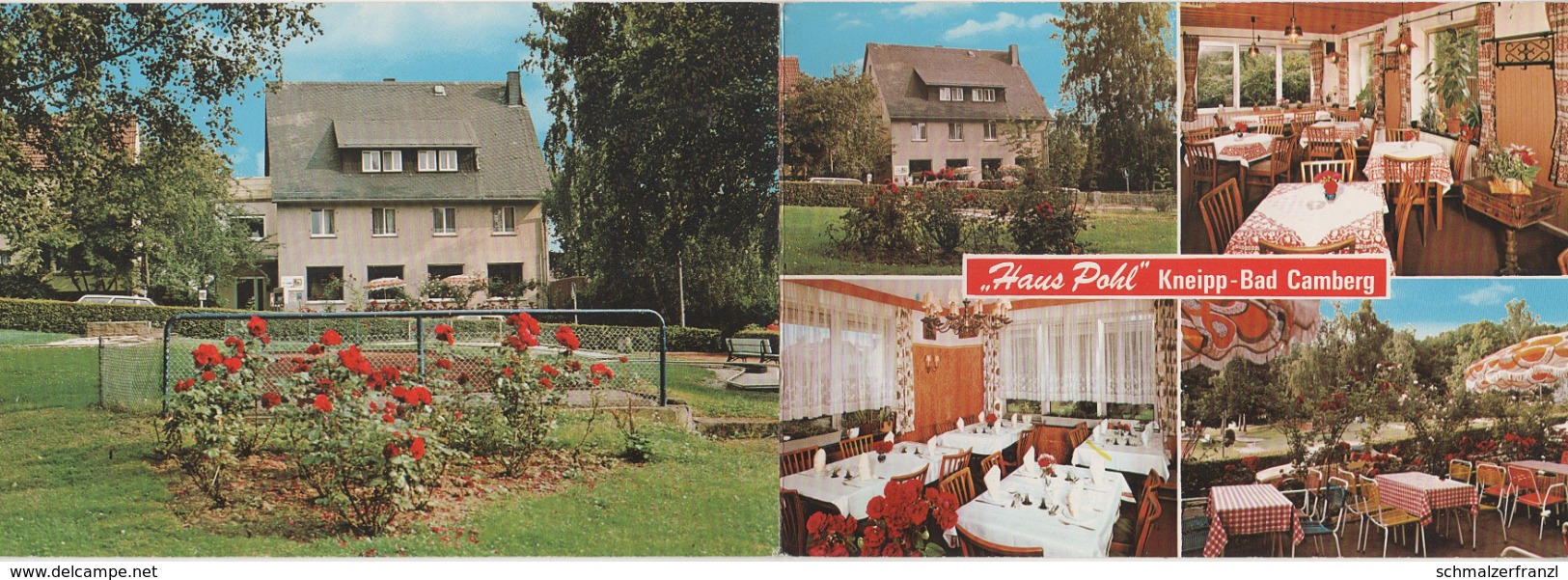 Klappkarte AK Bad Camberg Taunus Hotel Pension Restaurant Cafe Haus Pohl Parkstraße 5 A Selters Idstein Brechen Würges - Bad Camberg