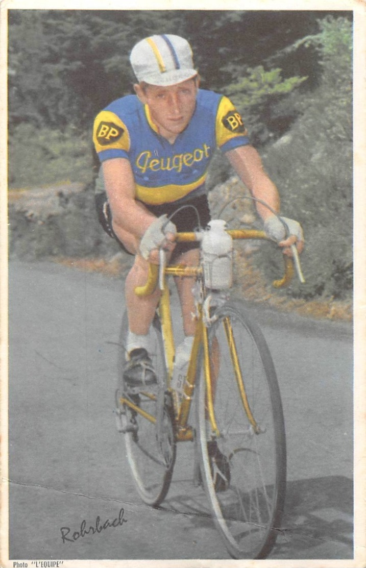 SPORT // CYCLISME-- PHOTO "L 'EQUIPE" 176X113 // - Cycliste Français Marcel Rohrbach - Cyclisme