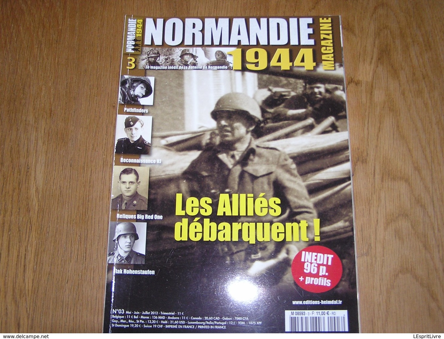 NORMANDIE 44 N° 3 Guerre 40 45 Débarquement Pathfinders Big Red 1 Flak Hitlerjugend Panzer Division SS Utah Beach Canada - Guerre 1939-45