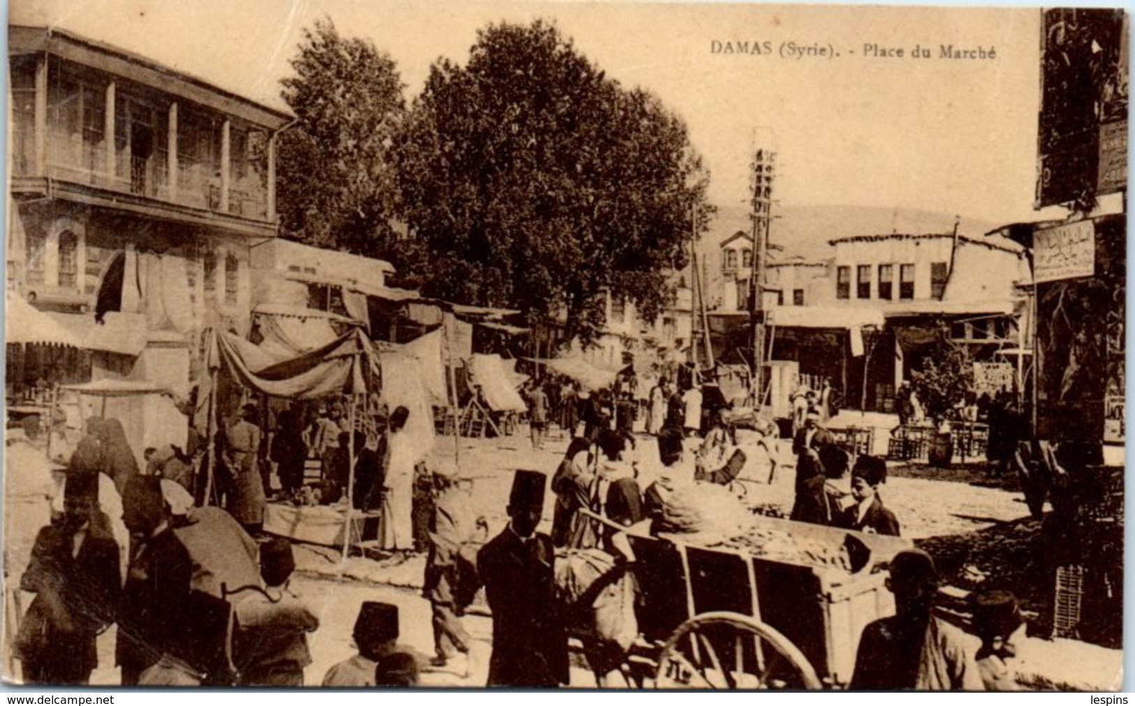 ASIE --  SYRIE --  DAMAS --  Place Du Marché - Siria