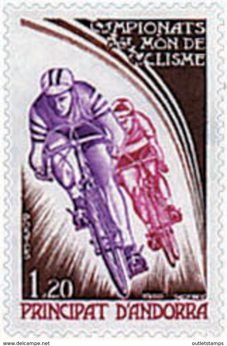 Ref. 65207 * NEW *  - ANDORRA. French Adm. . 1980. CYCLING WORLD CHAMPIONSHIPS. CAMPEONATOS DEL MUNDO DE CICLISMO - Nuevos