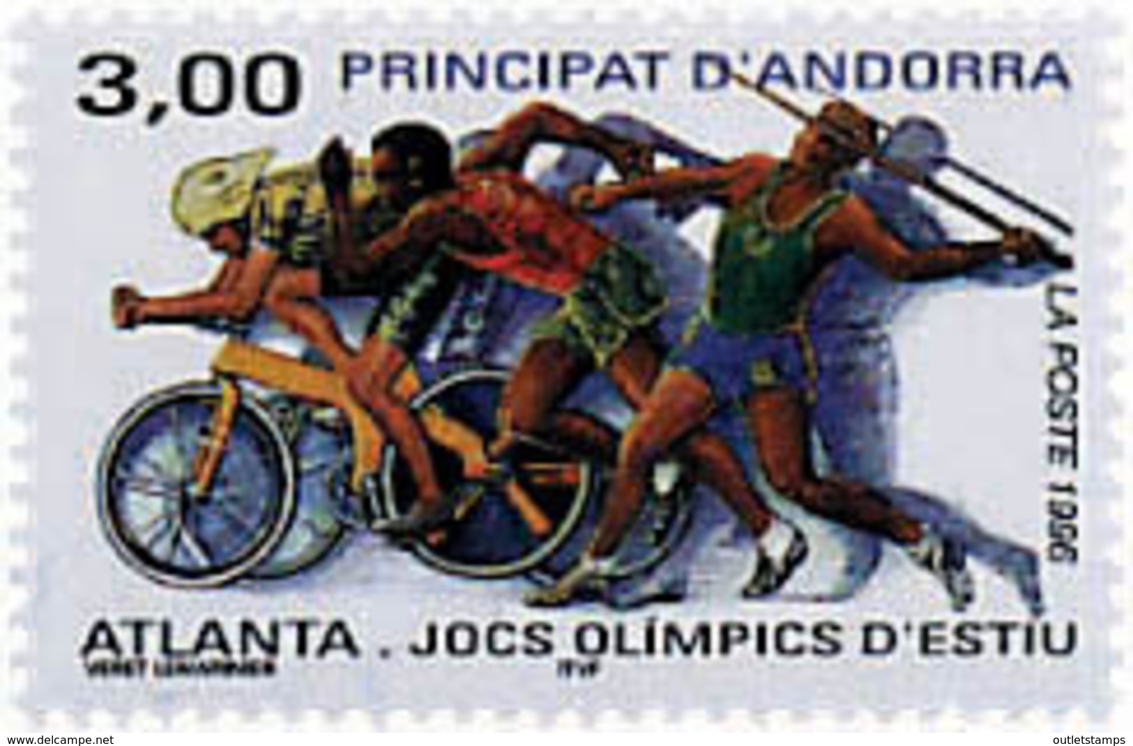 Ref. 65229 * NEW *  - ANDORRA. French Adm. . 1996. GAMES OF THE XXVI OLYMPIAD. ATLANTA 1996. 26 JUEGOS OLIMPICOS VERANO - Nuevos