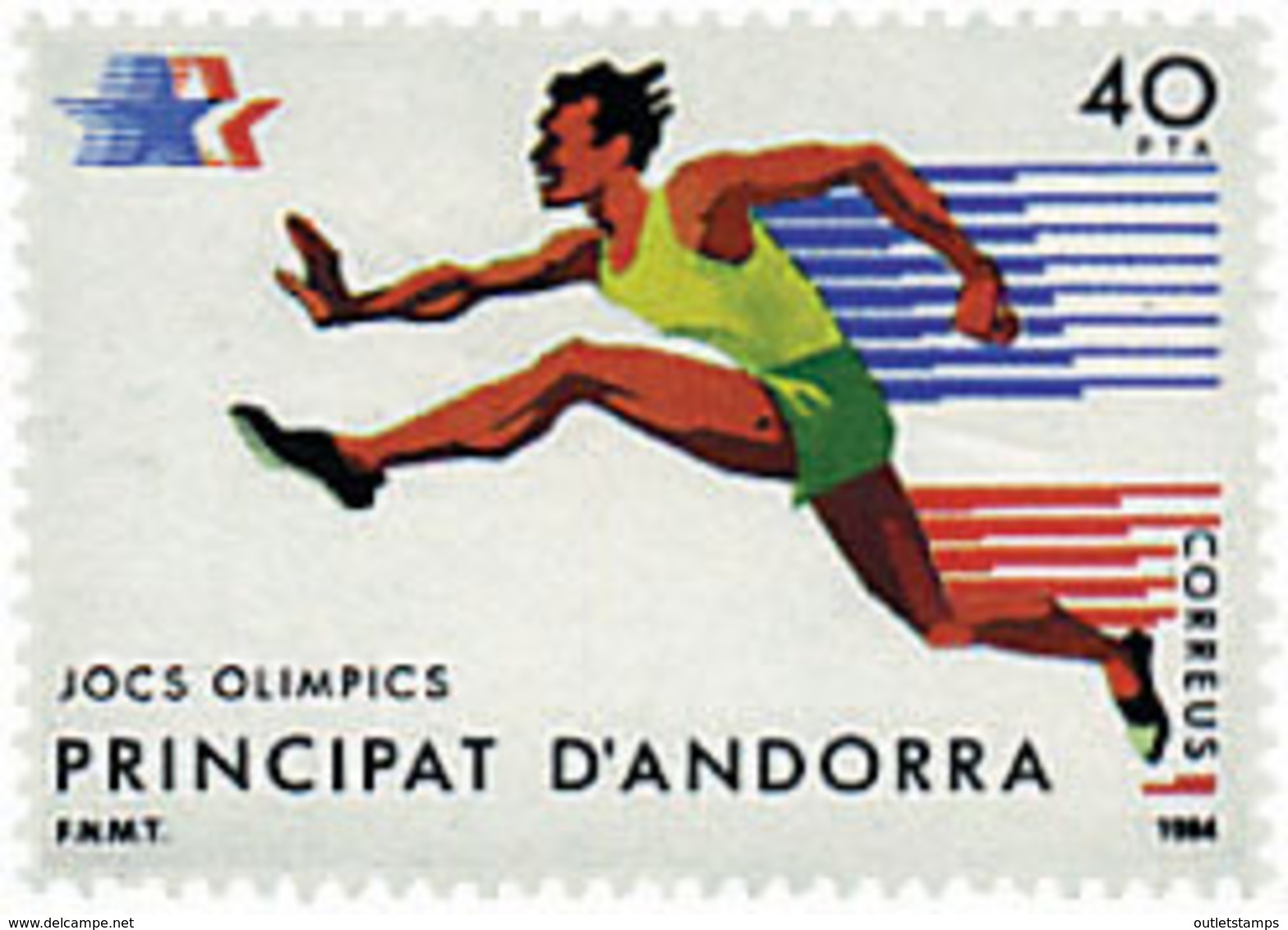 Ref. 65245 * NEW *  - ANDORRA. Spanish Adm. . 1984. GAMES OF THE XXIII OLYMPIAD. LOS ANGELES 1984. 23 JUEGOS OLIMPICOS V - Unused Stamps