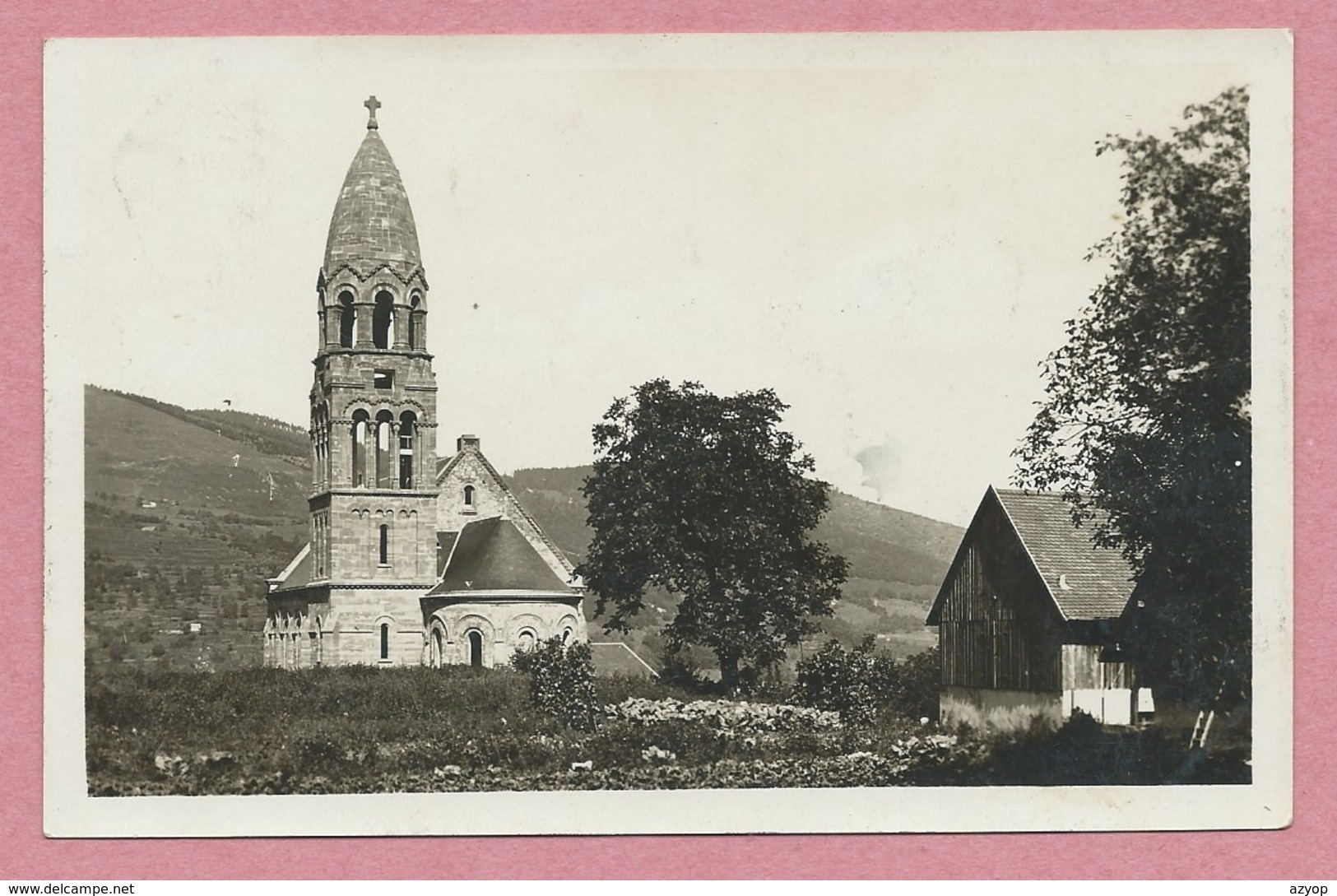 68 - METZERAL - Carte Photo - Vallée De MUNSTER - Eglise Catholique - Altri & Non Classificati