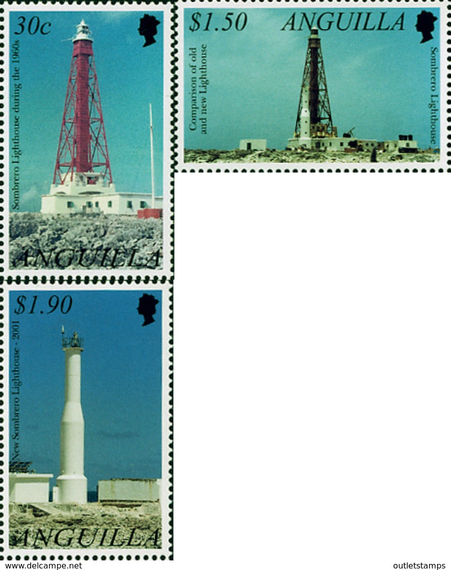 Ref. 98032 * NEW *  - ANGUILLA . 2002. LIGHTHOUSES. FAROS - Anguilla (1968-...)