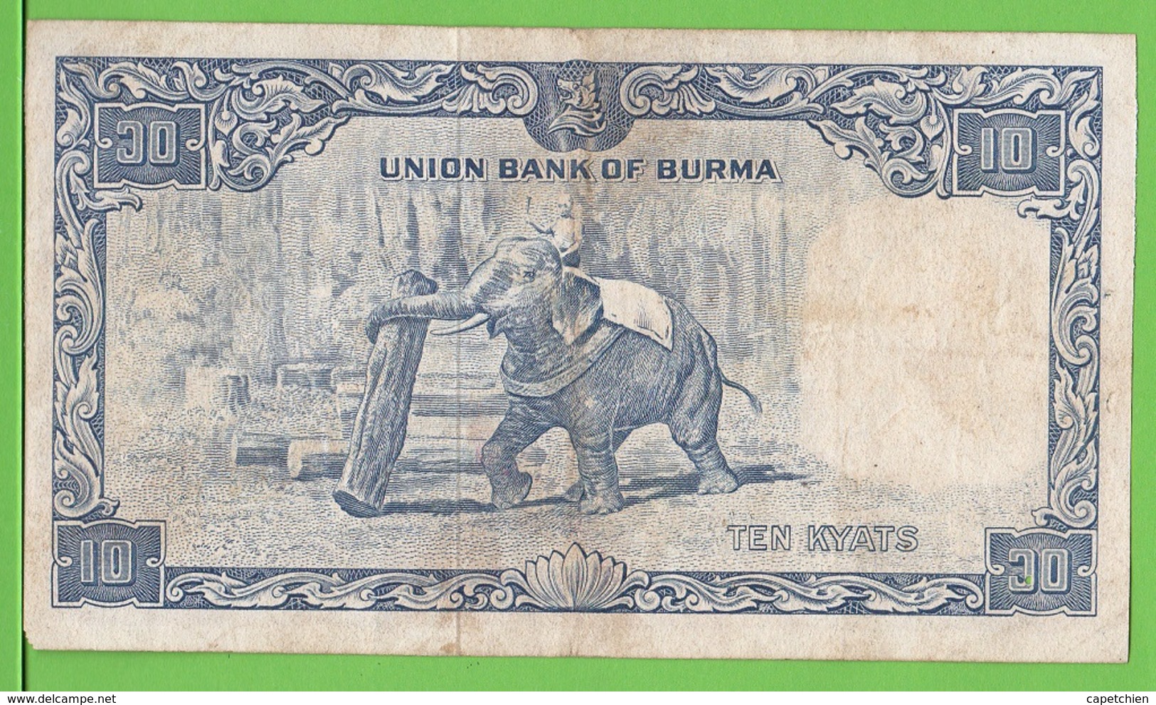 UNION BANK OF BURMA/ 10 KYATS - Altri – Asia