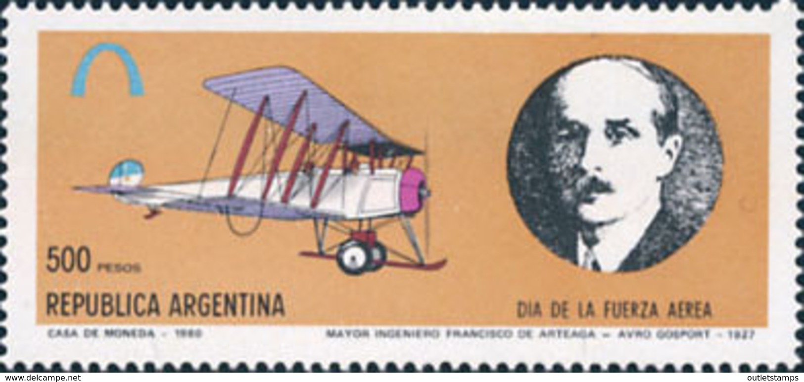 Ref. 169676 * NEW *  - ARGENTINA . 1980. AIR FORCES DAY. DIA DE LAS FUERZAS AEREAS - Nuevos