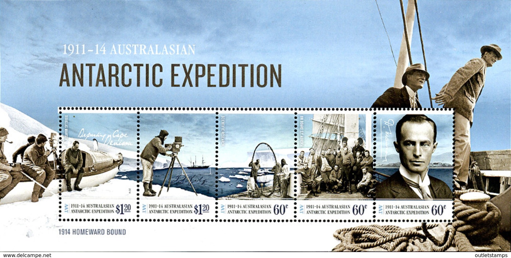 Ref. 315616 * NEW *  - AUSTRALIAN ANTARCTIC TERRITORY . 2014. EXPEDICION 2011 - Unused Stamps