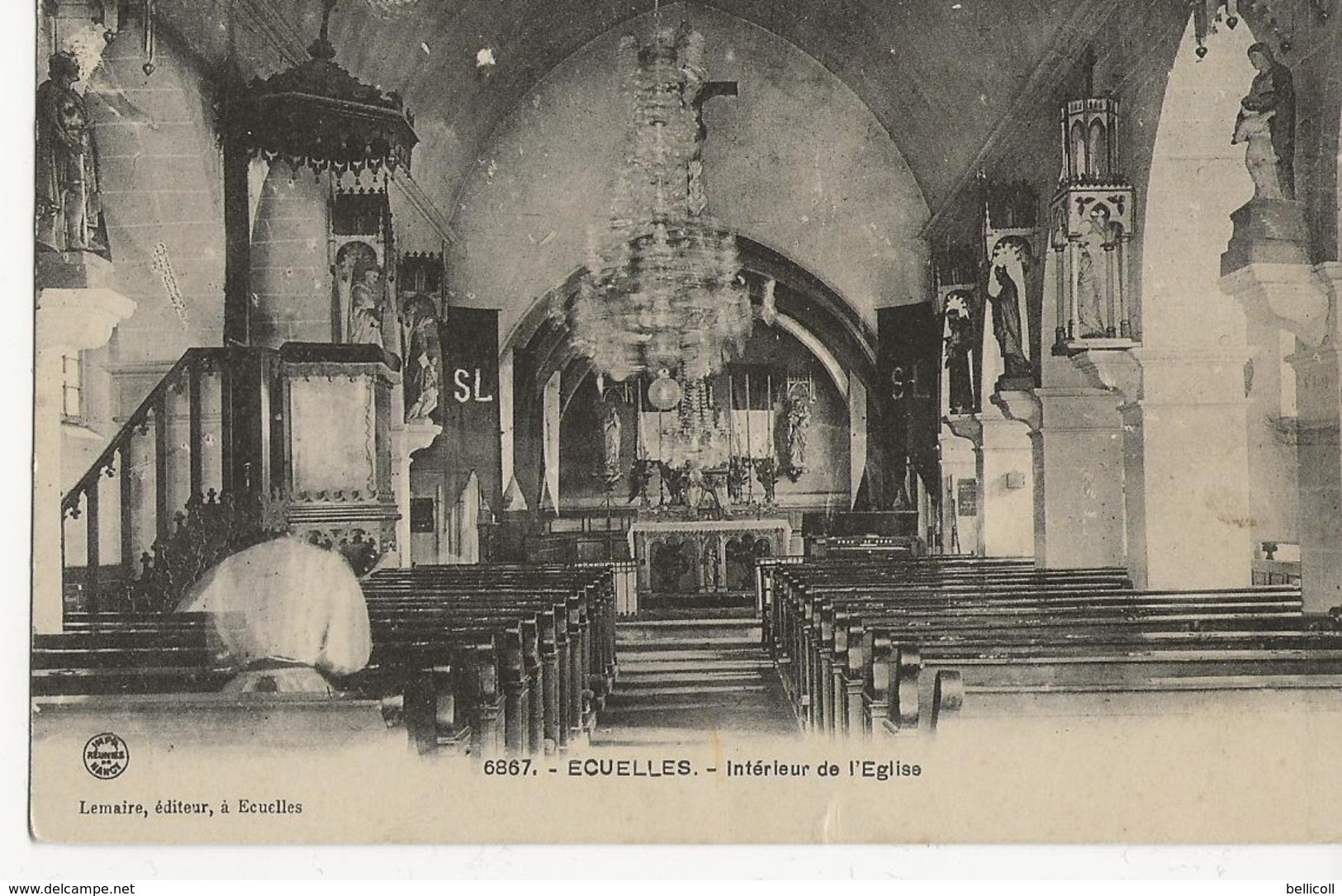 ECUELLES  -  Intérieur De L'Eglise - Autres & Non Classés