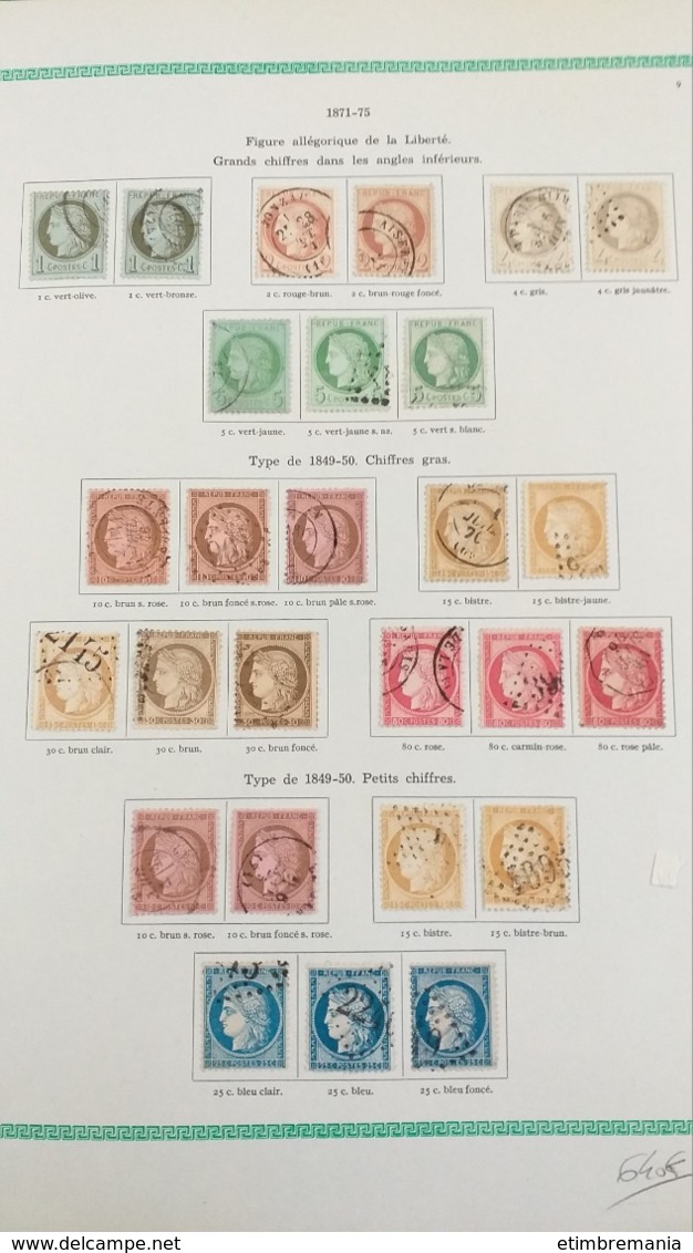 LOT N° 1073  FRANCE lot d'anciens beau/ 2eme choix  a tres beau forte cote