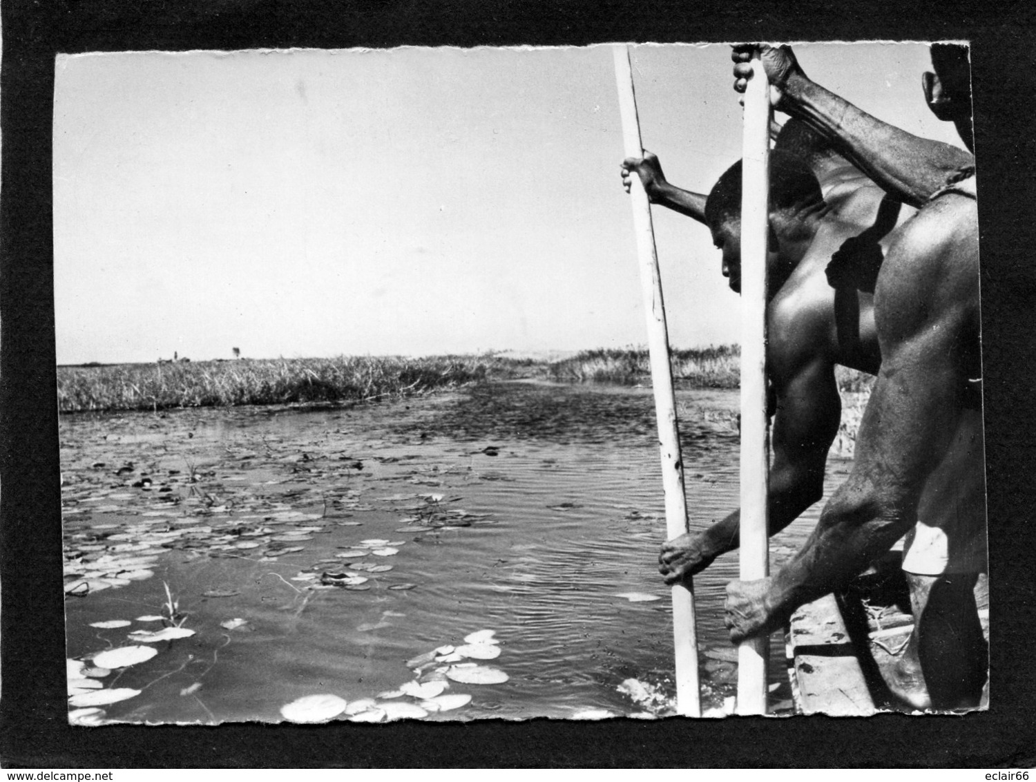 Zambezi  Ville De La Province Du Nord-ouest De La Zambie,Rameurs Sur Le Canal Située Sur Le Fleuve Zambèze 1961 - Zambia