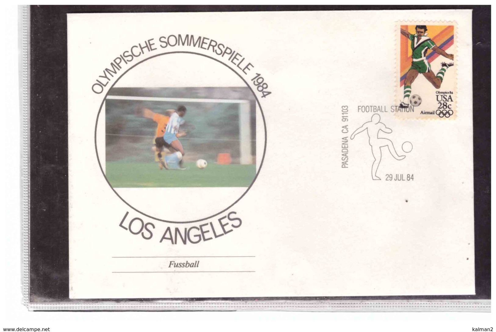 TEM5007  -  PASADENA  29.7.1984   /    OLIMPIADI LOS ANGELES 1984 - Storia Postale