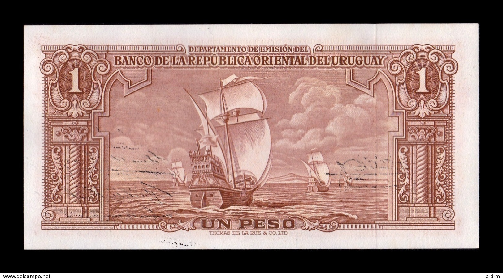 Uruguay 1 Peso L.1939 Pick 35b Sign 3 SC UNC - Uruguay