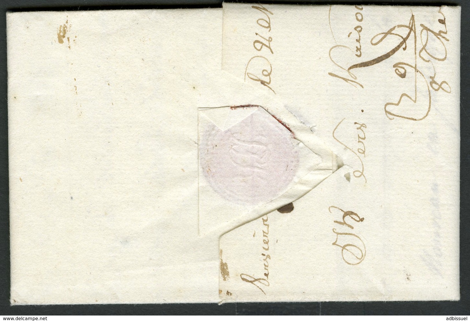 1800 "96 / VERVIERS" (36x10) En Noir Sur Lettre Datée Du 2 Messidor An VIII Et Adressée à Colmar + Taxe Manuscrite 10 - 1794-1814 (Französische Besatzung)