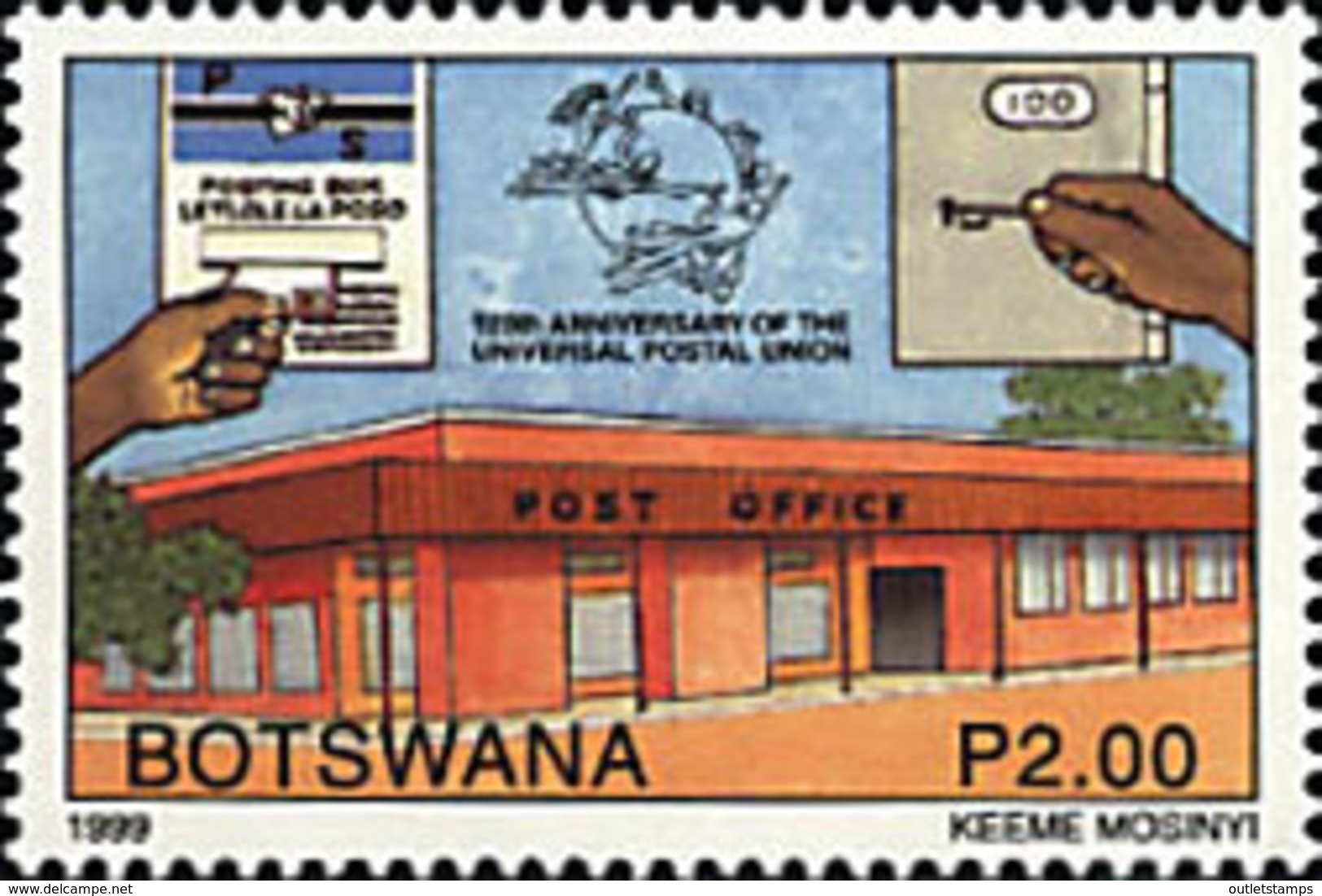 Ref. 50572 * NEW *  - BOTSWANA . 1999. 125th ANNIVERSARY OF UPU. 125 ANIVERSARIO DE LA UPU - Botswana (1966-...)