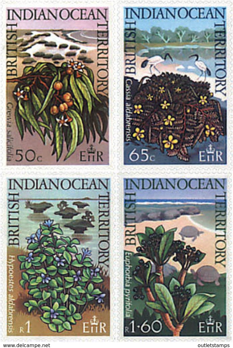 Ref. 94403 * NEW *  - BRITISH INDIAN OCEAN TERRITORY . 1975. FLORA. FLORA - Territorio Británico Del Océano Índico