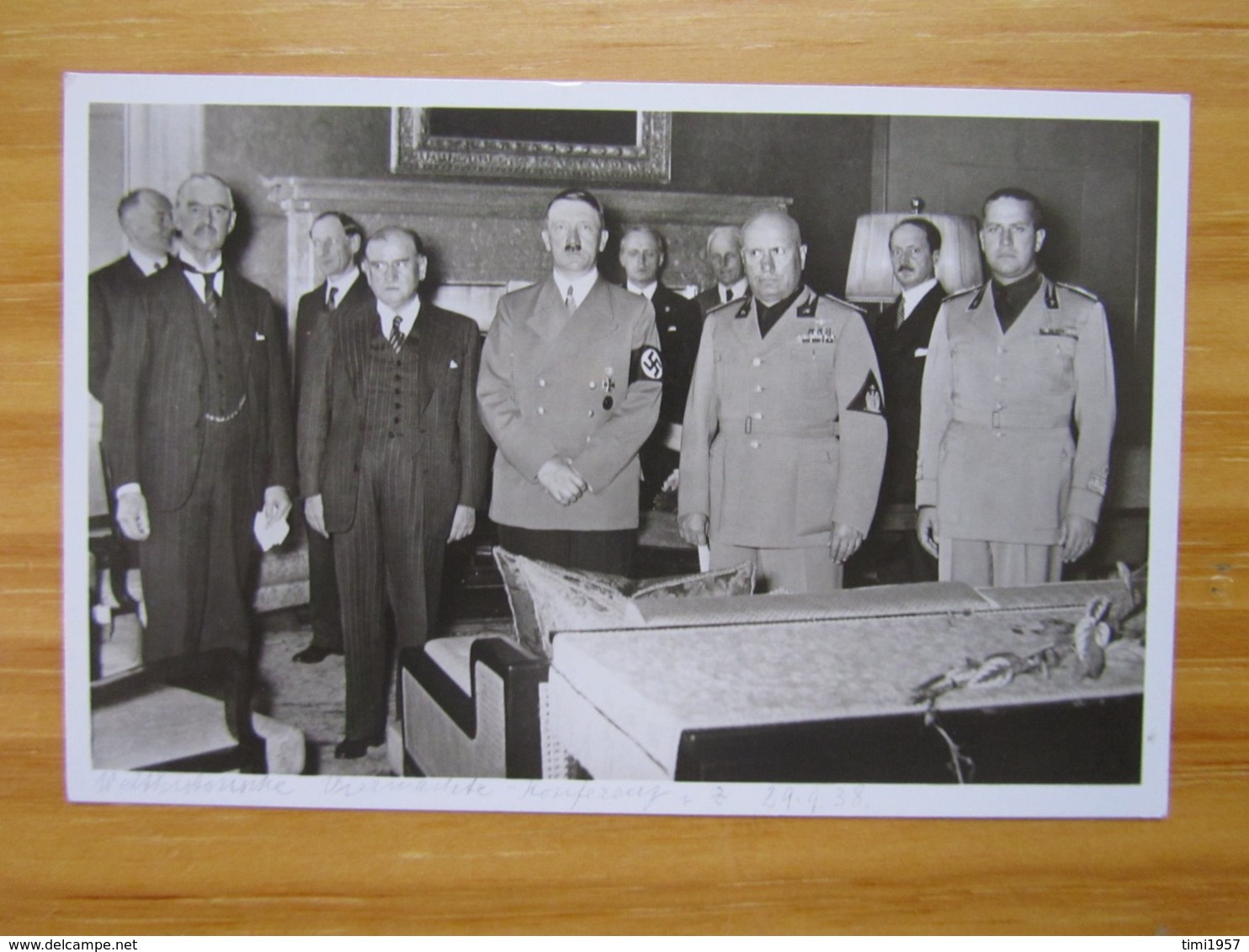 Foto-AK Viermächte-Konferenz 29.9.1938 In München PHOTO-HOFFMANN - Weltkrieg 1939-45