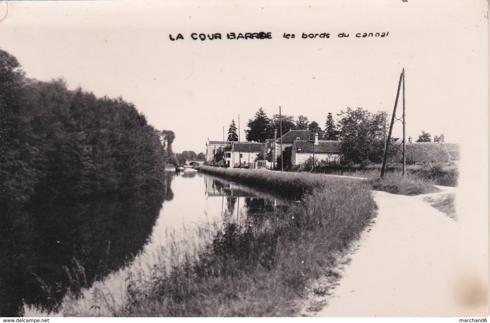 Champs Sur Yonne La Cour Barroe Les Bords Du Canal Carte Photo - Champs Sur Yonne