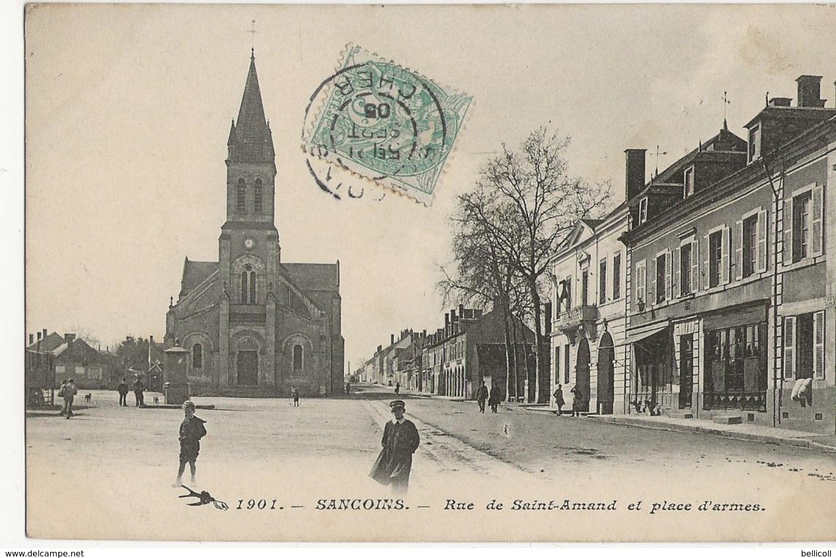 SANCOINS  - Rue De Saint-Amand Et Place D'armes - Sancoins